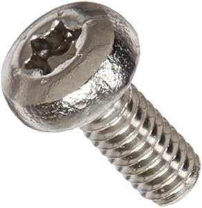 Small Parts MI25MTP188 18-8 Stainless Steel Pan Head Machine Screw, Meets ISO 7045, T6 Star Drive, M2-0.4 Thread Size, 5 mm Length, Fully Threaded, Import (Pack of 100) Small Parts