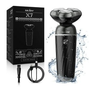 Sejoy Cordless Mens Electric Shaver, Electric Razor for Men, 90 Min Battery Life, Wet & Dry Shaving,  IPX7 Waterproof Sejoy