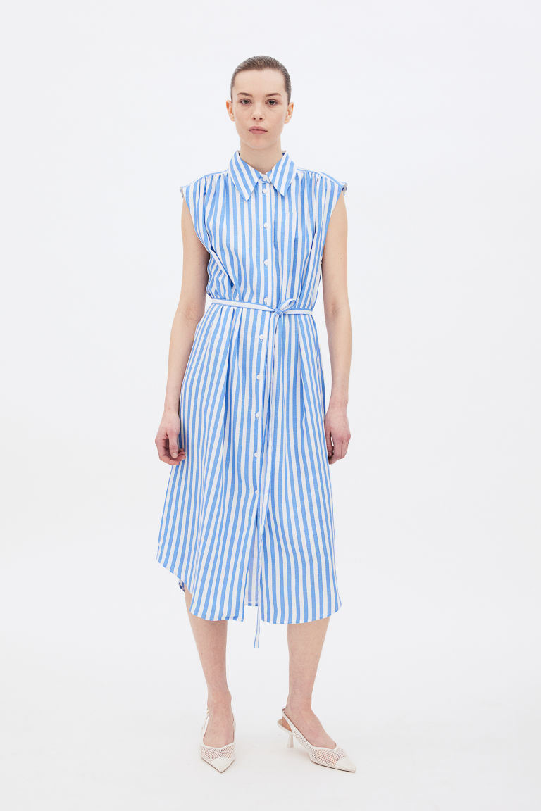 Linen-blend Shirt Dress H&M