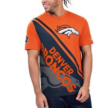 Мужская футболка Starter оранжевого/темно-синего цвета с рисунком Denver Broncos Finish Line Extreme Starter