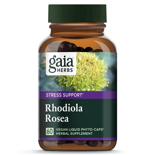 Single Herbs Rhodiola Rosea -- 60 веганских жидких капсул Phyto-Caps® Gaia Herbs