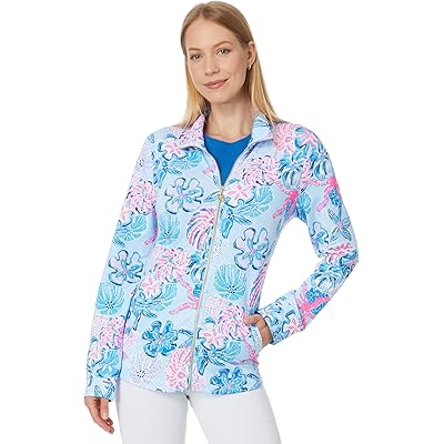 Куртка на молнии Lilly Pulitzer Leona с длинными рукавами и защитой UPF 50+ Lilly Pulitzer