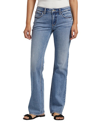 Женские джинсы Bootcut с низкой посадкой и низкой посадкой Silver Jeans Co.