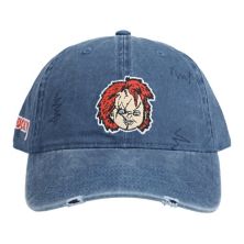 Men's Chucky Face Denim Baseball Hat Licensed Character