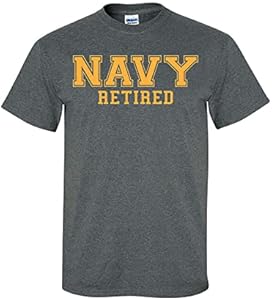 Navy Retired Gold Logo Short Sleeve T-Shirt in Dark Heather - XX-Large Zerogravitee