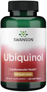 Swanson Ubiquinol 100 Milligrams 120 Sgels Swanson