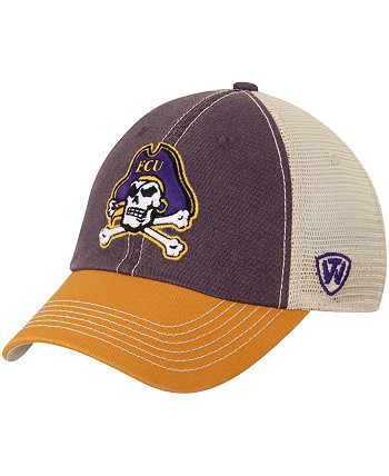 Мужская кремовая, золотая кепка East Carolina Pirates Offroad Trucker Hat Top of the World
