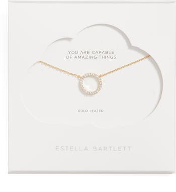Ожерелье с подвеской в виде разомкнутого круга ESTELLA BARTLETT