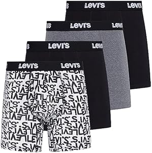 Levi's Mens Boxer Briefs Breathable Stretch Underwear 4 Pack Levi"s