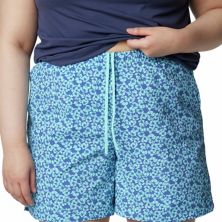 Plus Size Columbia Sandy River Print Water-Repellent Active Shorts Columbia