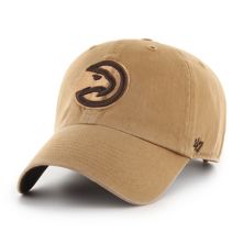 Мужская регулируемая кепка светло-коричневого цвета Atlanta Hawks Ballpark Clean Up '47 Unbranded