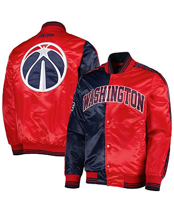 Мужская темно-красная атласная куртка с застежкой на пуговицы Washington Wizards Fast Break Starter
