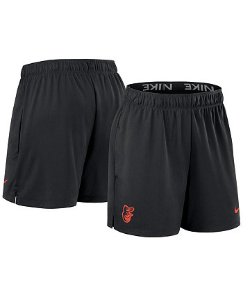 Women's Black Baltimore Orioles Authentic Collection Knit Shorts Nike