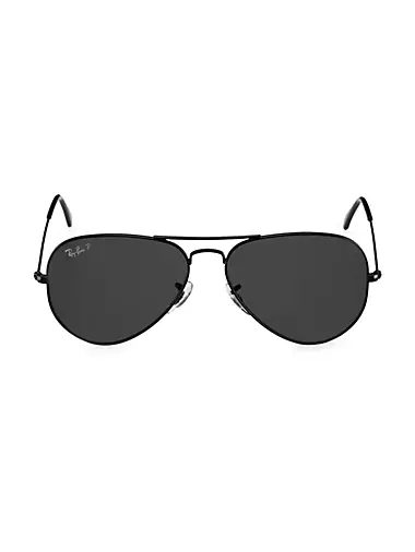 Солнцезащитные очки-авиаторы 58 мм с логотипом, 100% защита от UV Ray-Ban