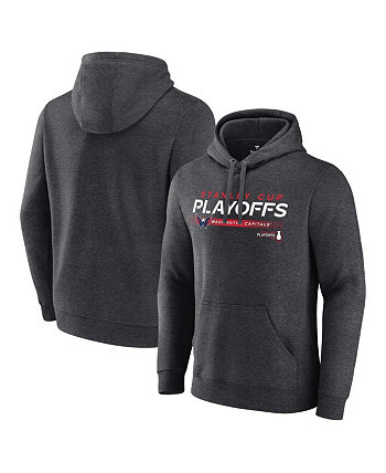 Мужской темно-серый пуловер с капюшоном «Вашингтон Кэпиталз» плей-офф Кубка Стэнли 2022 Playmaker Fanatics