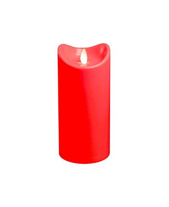 Lumabase 7 "Красная светодиодная свеча на батарейках с движущимся пламенем JH Specialties Inc / Lumabase