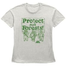 Juniors' Star Wars Ewoks Protect Our Forests Camp Graphic Tee Star Wars