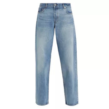 Жесткие джинсы-бойфренды с низкой посадкой EB DENIM