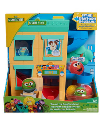 Игровой набор и фигурки Round The Neighbourhood из 4 предметов с шариками Sesame Street