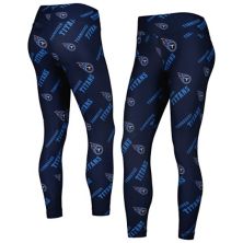 Женские спортивные леггинсы Concepts темно-синего цвета с принтом Tennessee Titans Unbranded