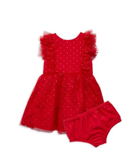 ​Baby Girl&#8217;s 2-Piece Polka Dot Dress &amp; Bloomers Set Pippa & Julie