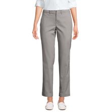 Women's Lands' End Mid Rise Classic Straight Leg Chino Ankle Pants Lands' End
