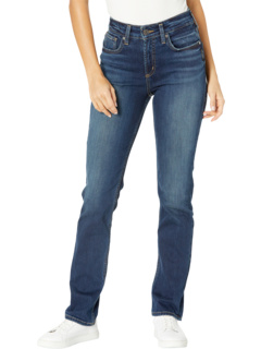 Прямые джинсы Avery с высокой посадкой и пышными формами L94443EPX495 Silver Jeans Co.