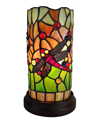 Настольная мини-лампа Tiffany Style Dragonfly Amora Lighting