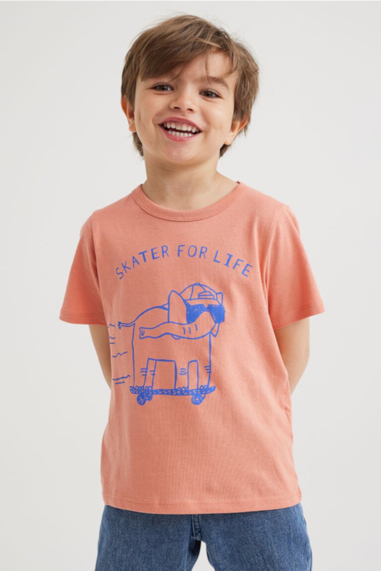 Хлопковая футболка H&M