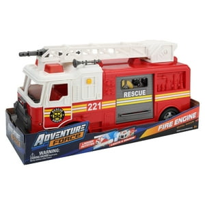 Adventure Force Utility Vehicle with Light & Sound - Fire Truck, Ages 3 and up Adventure Force