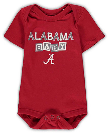 Infant Boys and Girls Crimson Alabama Crimson Tide Baby Block Otis Bodysuit Garb