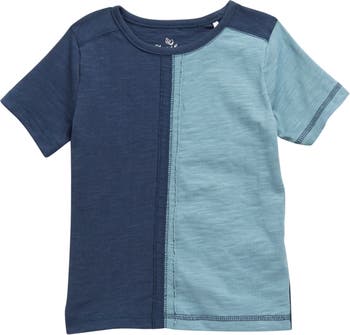 Oliver & Rain Kids' Colorblock Organic Cotton T-Shirt Oliver and Rain