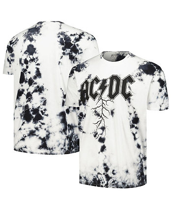 Мужская белая футболка с рваным рисунком и логотипом AC/DC Philcos