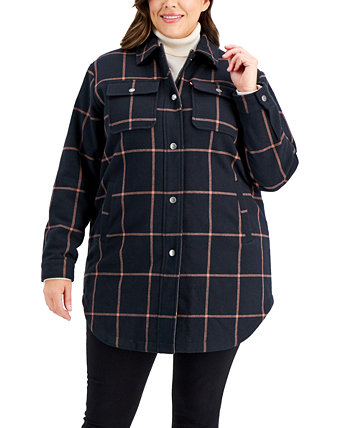 Пиджак-рубашка большого размера из хлопка в клетку, созданный для Macy's Levi's®