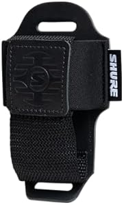 Shure by Gator Premium Black Leather Wireless Bodypack Transmitter Pouch; (SH-BODYPACK-PBK-L) Shure