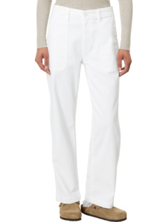 УКОРОЧЕННЫЕ УКОРОЧЕННЫЕ УКОРОЧЕННЫЕ УДОБСТВА Analeigh High-Rise в цвете Cloud White AG Jeans