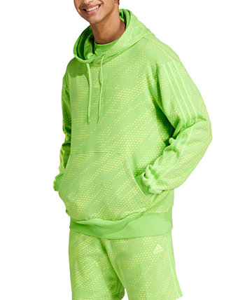 Men's ALL SZN Snack Attack Loose-Fit 3-Stripes French Terry Hoodie Adidas