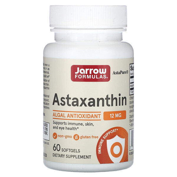Астаксантин - 12 мг - 60 мягких капсул - Jarrow Formulas Jarrow Formulas