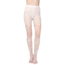 Women's Passion Sheer Control Top Flower Pantyhose Levante