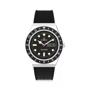 Часы с синтетическим ремешком Q Diver Timex