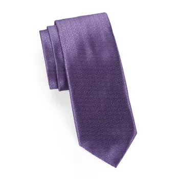 Шелковый галстук с тиснением Zegna