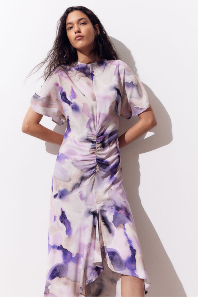 Платье с разрезными рукавами H&M