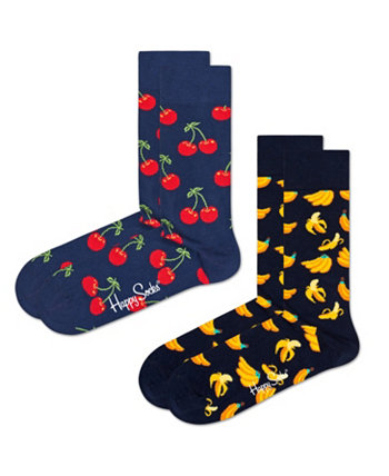 Мужские классические носки Cherry, упаковка из 2 шт. Happy Socks