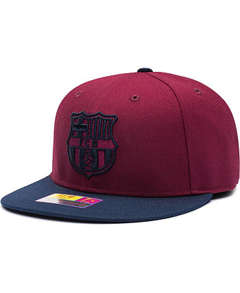 Мужская бордовая, темно-синяя шляпа Barcelona America's Game Fitted Hat Fan Ink