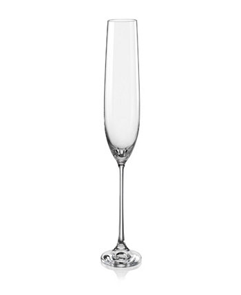 Бокал для шампанского с каннелюрами для альта, 6,5 унций, набор из 6 шт. Red Vanilla