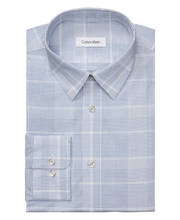 Мужская классическая рубашка Steel Plus, классическая эластичная, без морщин, классическая посадка Calvin Klein