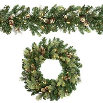 National Tree Company Artificial Carolina Pine Wreath & Garland Set National Tree Company