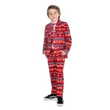 Рождественский костюм и брюки Suitmeister Nordic Pixel для мальчиков 8–20 лет Suitmeister