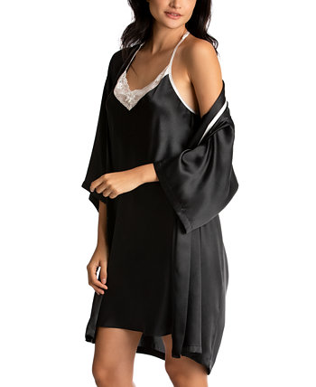 Свадебный халат с атласным запахом 'Mrs', комплект ночной рубашки с сорочкой Linea Donatella