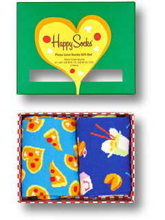 Подарочный набор из 2 пар носков Pizza Love Happy Socks